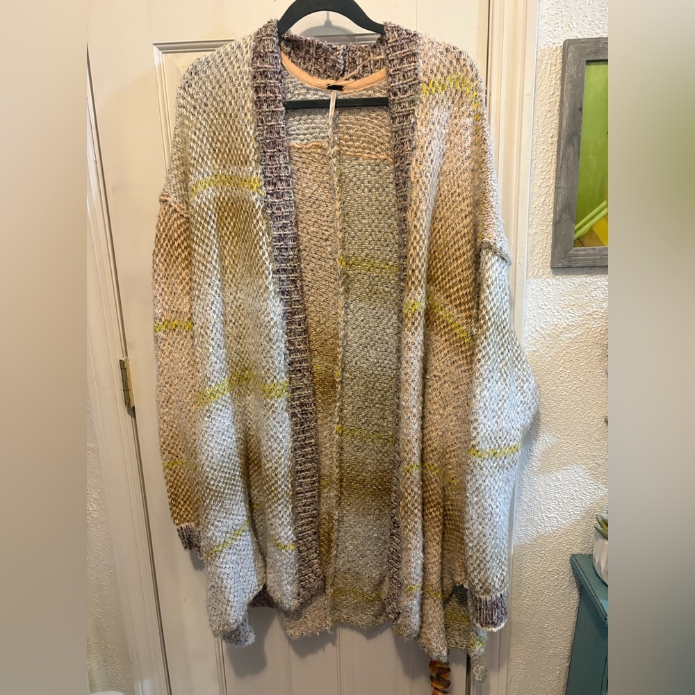 Free People Multicolor Knit Cardigan